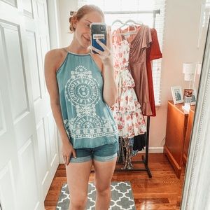 XHILARATION UNIQUE TANK TOP